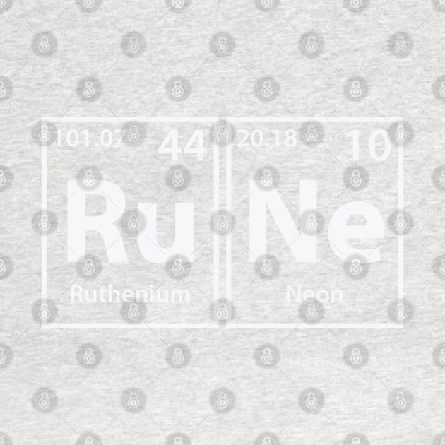 Rune (Ru-Ne) Periodic Elements Spelling by cerebrands